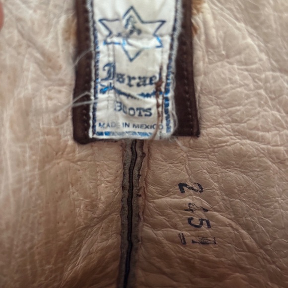 Vintage Brown Leather Cowboy Boots - Picture 4 of 4